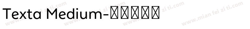 Texta Medium字体转换